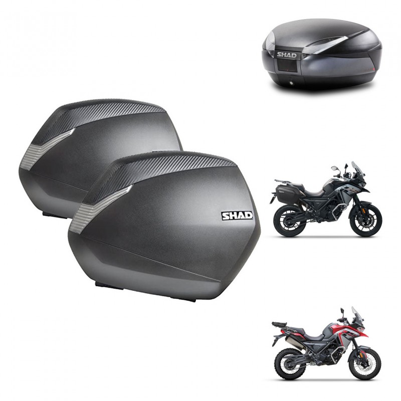 SHAD Baul SH48 + soporte montaje maletas SH36 DARK GREY PREMIUM KIT-482049