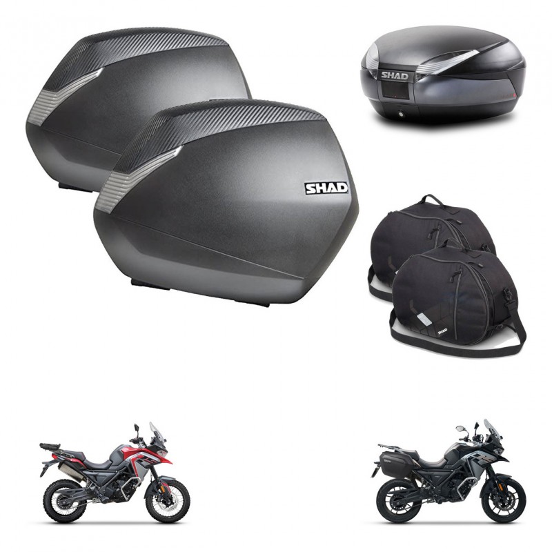 SHAD SH48 trunk + mounting bracket SH36 suitcases accessories DARK GREY PREMIUM KIT-482050