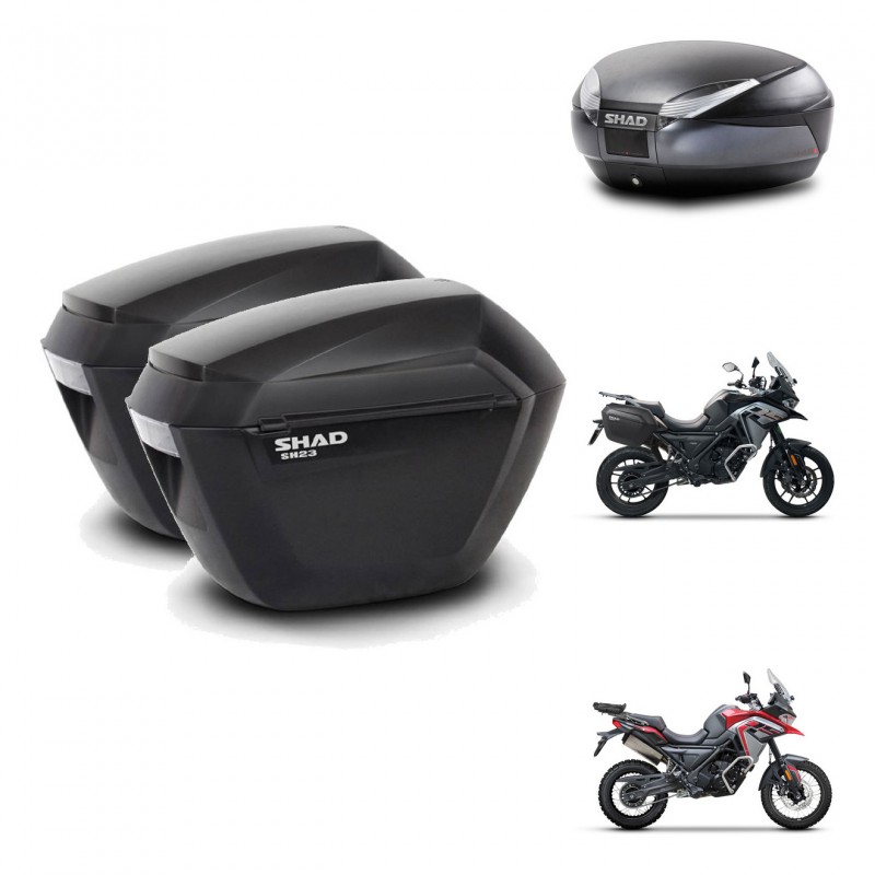 SHAD SH48 trunk + mounting bracket sh23 suitcases DARK GREY PREMIUM KIT-482051