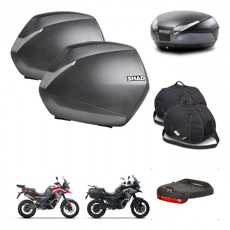 SHAD SH48 trunk + mounting bracket SH36 suitcases accessories DARK GREY PREMIUM KIT-482056