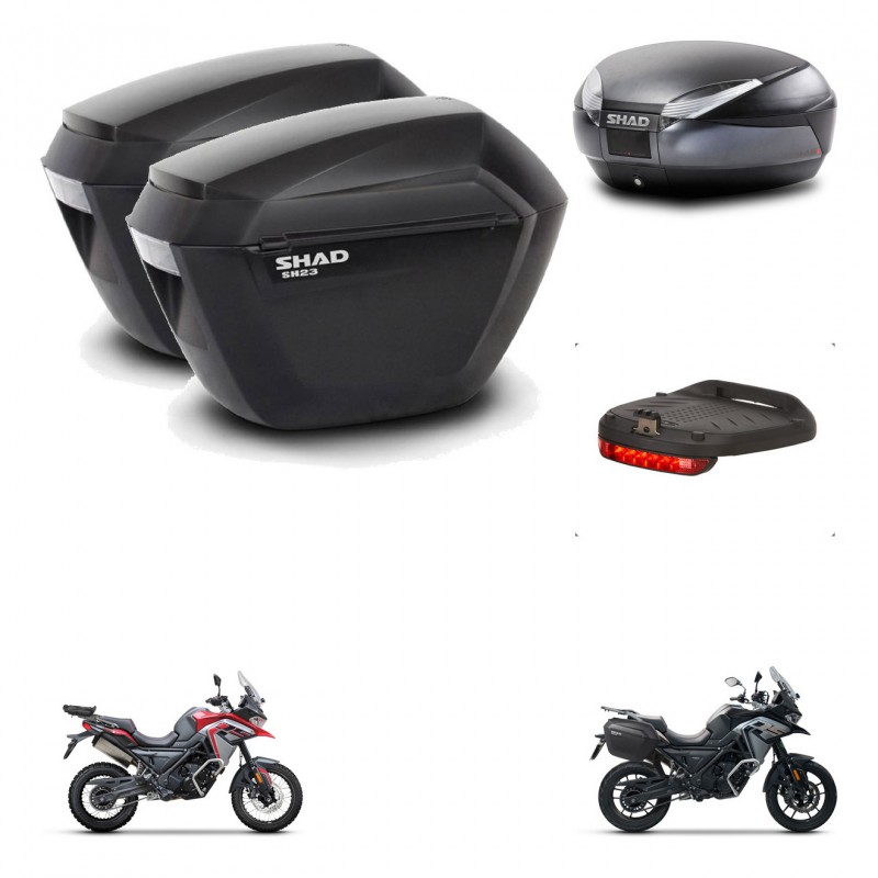 SHAD SH48 trunk + mounting bracket sh23 suitcases accessories DARK GREY PREMIUM KIT-482057