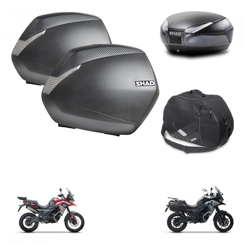 SHAD SH48 trunk + mounting bracket SH36 suitcases accessories DARK GREY PREMIUM KIT-482061