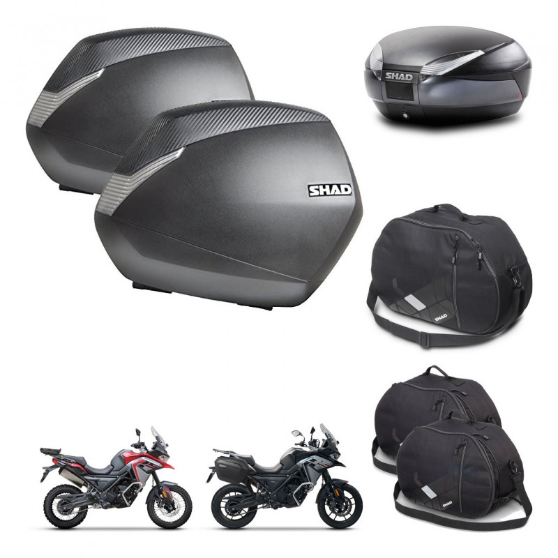 SHAD SH48 trunk + mounting bracket SH36 suitcases accessories DARK GREY PREMIUM KIT-482062