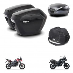 SHAD Baul SH48 + soporte montaje maletas sh23 accesorios DARK GREY PREMIUM KIT-482063