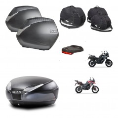 SHAD Baul SH48 + soporte montaje maletas SH36 accesorios DARK GREY PREMIUM KIT-482068