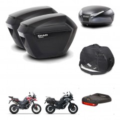 SHAD Baul SH48 + soporte montaje maletas sh23 accesorios DARK GREY PREMIUM KIT-482069