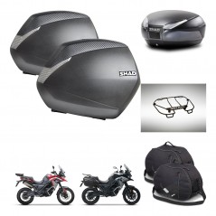 SHAD Baul SH48 + soporte montaje maletas SH36 accesorios DARK GREY PREMIUM KIT-482074