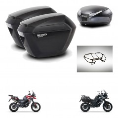SHAD SH48 trunk + mounting bracket sh23 suitcases accessories DARK GREY PREMIUM KIT-482075