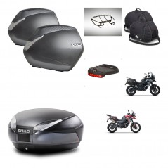 SHAD SH48 trunk + mounting bracket SH36 suitcases accessories DARK GREY PREMIUM KIT-482080