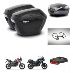 SHAD SH48 trunk + mounting bracket sh23 suitcases accessories DARK GREY PREMIUM KIT-482081