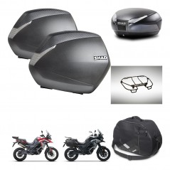 SHAD SH48 trunk + mounting bracket SH36 suitcases accessories DARK GREY PREMIUM KIT-482085