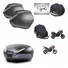 SHAD Baul SH48 + soporte montaje maletas SH36 accesorios DARK GREY PREMIUM KIT-482086