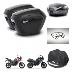 SHAD SH48 trunk + mounting bracket sh23 suitcases accessories DARK GREY PREMIUM KIT-482087
