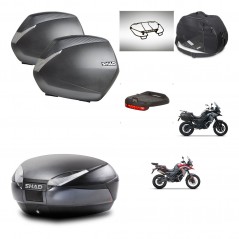 SHAD Baul SH48 + soporte montaje maletas SH36 accesorios DARK GREY PREMIUM KIT-482091