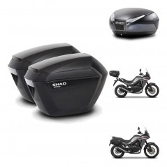 SHAD Baul SH48 + soporte montaje maletas sh23 DARK GREY PREMIUM KIT-482099