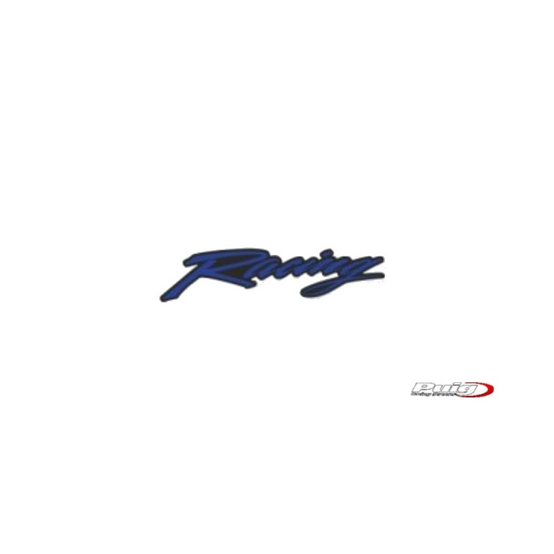 PUIG Pack 10 unidades logos adhesivos vinilo con texto Racing 4040