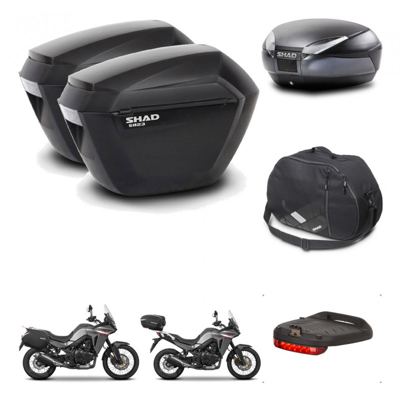SHAD SH48 trunk + mounting bracket sh23 suitcases accessories DARK GREY PREMIUM KIT-482117