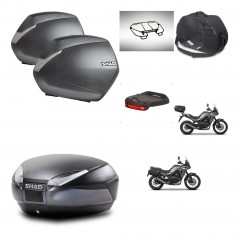 SHAD SH48 trunk + mounting bracket SH36 suitcases accessories DARK GREY PREMIUM KIT-482139