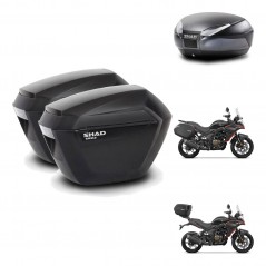 SHAD Baul SH48 + soporte montaje maletas sh23 DARK GREY PREMIUM KIT-482147