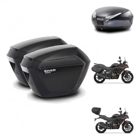 SHAD SH48 trunk + mounting bracket sh23 suitcases DARK GREY PREMIUM KIT-482147