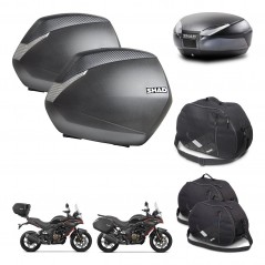 SHAD Baul SH48 + soporte montaje maletas SH36 accesorios DARK GREY PREMIUM KIT-482158