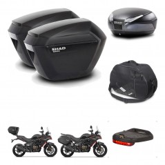 SHAD SH48 trunk + mounting bracket sh23 suitcases accessories DARK GREY PREMIUM KIT-482165