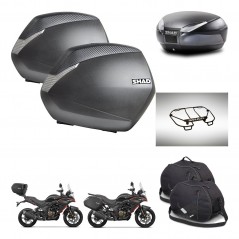 SHAD Baul SH48 + soporte montaje maletas SH36 accesorios DARK GREY PREMIUM KIT-482170