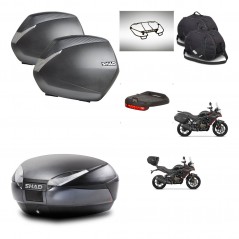 SHAD SH48 trunk + mounting bracket SH36 suitcases accessories DARK GREY PREMIUM KIT-482176