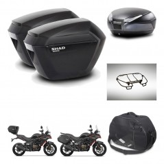 SHAD SH48 trunk + mounting bracket sh23 suitcases accessories DARK GREY PREMIUM KIT-482183
