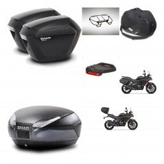 SHAD SH48 trunk + mounting bracket sh23 suitcases accessories DARK GREY PREMIUM KIT-482189