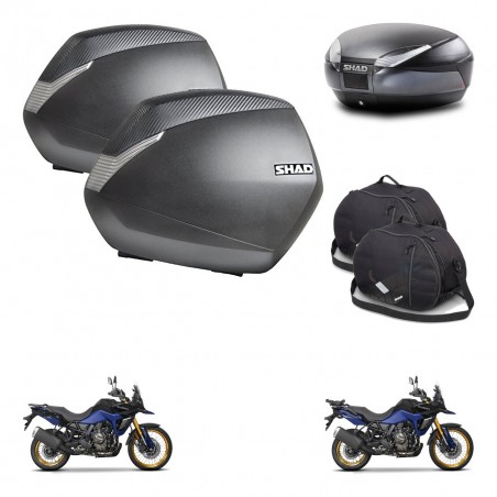 SHAD Baul SH48 + soporte montaje maletas SH36 accesorios DARK GREY PREMIUM KIT-482194