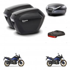 SHAD Baul SH48 + soporte montaje maletas sh23 accesorios DARK GREY PREMIUM KIT-482201