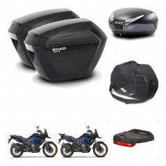 SHAD Baul SH48 + soporte montaje maletas sh23 accesorios DARK GREY PREMIUM KIT-482213