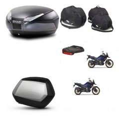 SHAD SH35 PREMIUM suitcases + mounting bracket SH48 trunk accessories DARK GREY KIT-482215