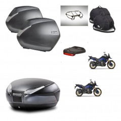 SHAD SH48 trunk + mounting bracket SH36 suitcases accessories DARK GREY PREMIUM KIT-482224