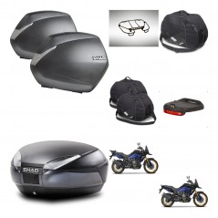 SHAD SH48 trunk + mounting bracket SH36 suitcases accessories DARK GREY PREMIUM KIT-482236