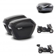SHAD Baul SH48 + soporte montaje maletas sh23 DARK GREY PREMIUM KIT-482291