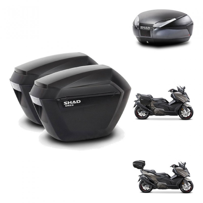 SHAD SH48 trunk + mounting bracket sh23 suitcases DARK GREY PREMIUM KIT-482291
