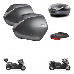 SHAD SH48 trunk + mounting bracket SH36 suitcases accessories DARK GREY PREMIUM KIT-482295