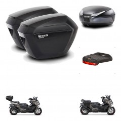 SHAD Baul SH48 + soporte montaje maletas sh23 accesorios DARK GREY PREMIUM KIT-482297