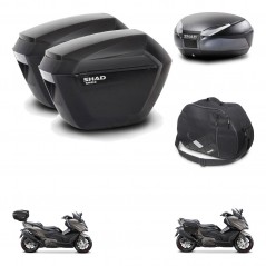 SHAD Baul SH48 + soporte montaje maletas sh23 accesorios DARK GREY PREMIUM KIT-482303
