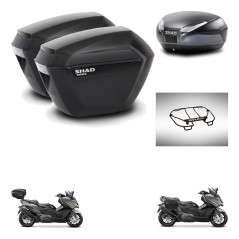 SHAD SH48 trunk + mounting bracket sh23 suitcases accessories DARK GREY PREMIUM KIT-482315