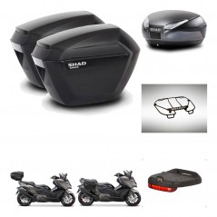 SHAD SH48 trunk + mounting bracket sh23 suitcases accessories DARK GREY PREMIUM KIT-482321