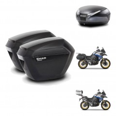 SHAD Baul SH48 + soporte montaje maletas sh23 DARK GREY PREMIUM KIT-482339