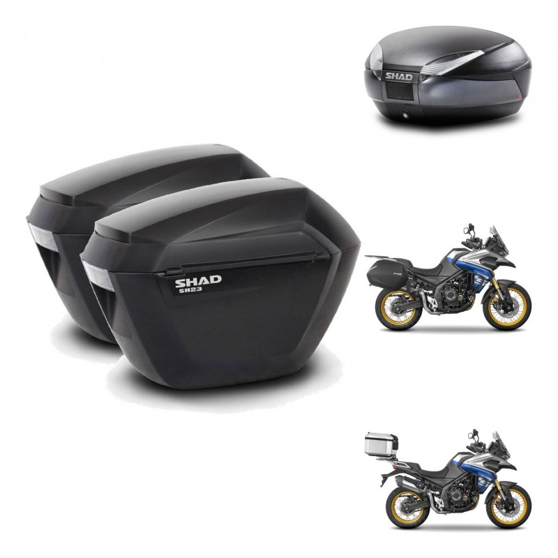 SHAD Baul SH48 + soporte montaje maletas sh23 DARK GREY PREMIUM KIT-482339