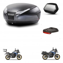 SHAD SH35 PREMIUM suitcases + mounting bracket SH48 trunk accessories DARK GREY KIT-482346