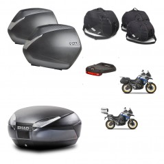 SHAD Baul SH48 + soporte montaje maletas SH36 accesorios DARK GREY PREMIUM KIT-482356