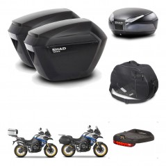 SHAD Baul SH48 + soporte montaje maletas sh23 accesorios DARK GREY PREMIUM KIT-482357
