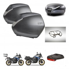 SHAD Baul SH48 + soporte montaje maletas SH36 accesorios DARK GREY PREMIUM KIT-482367