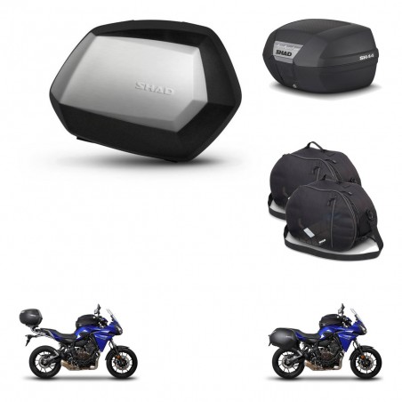 SHAD Baul SH44 + soporte montaje maletas SH35 PREMIUM accesorios KIT-482443